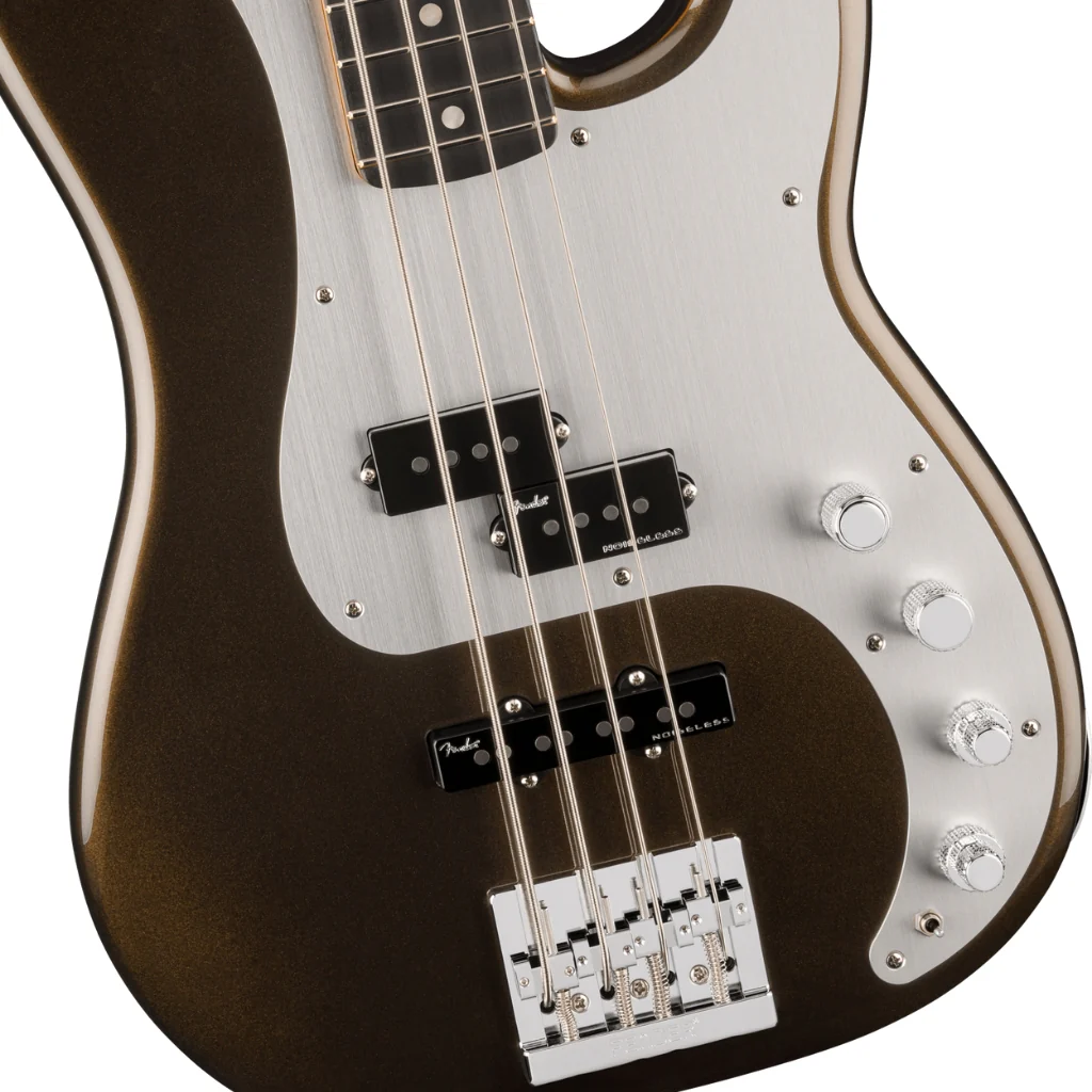 Fender American Ultra II Ebony Fingerboard Precision Bass - Texas Tea - Image 7