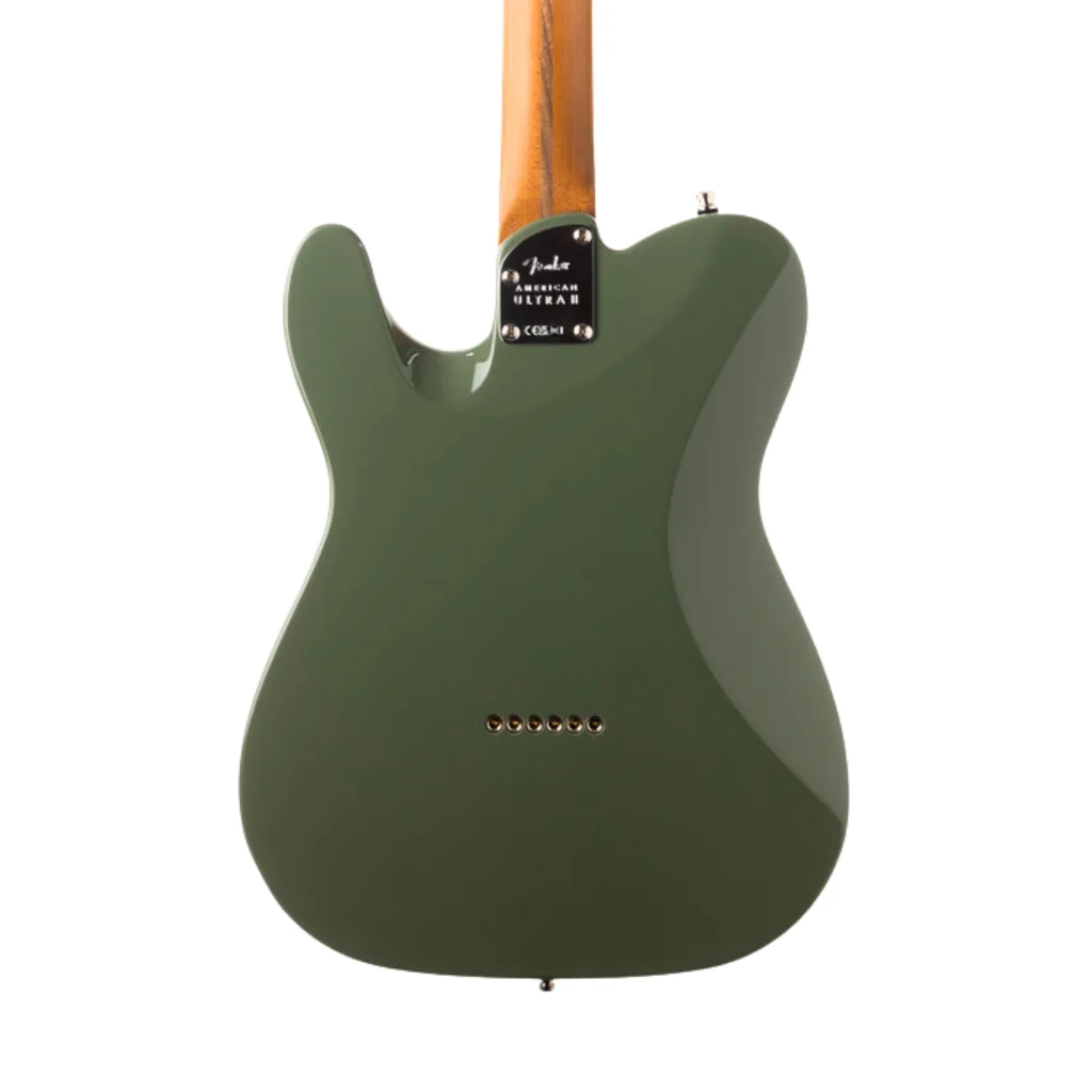 Fender American Ultra II Limited Edition Telecaster Roasted Maple Neck - Antique Olive - Image 2