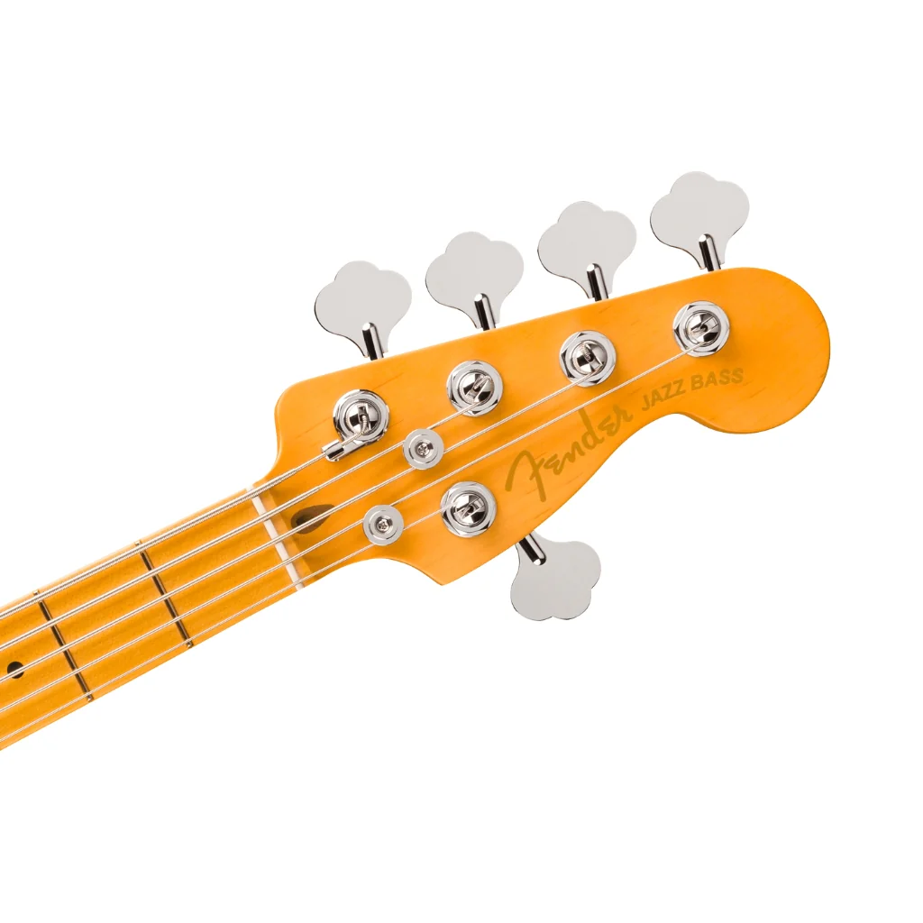 Fender American Ultra II Maple Fingerboard Jazz Bass  V - Avalanche - Image 5