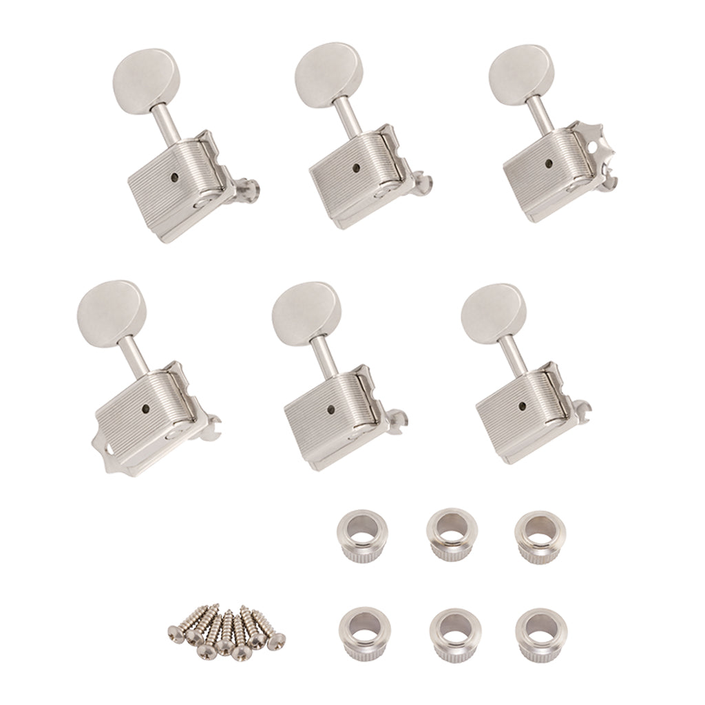 Fender American Vintage Guitar Tuning Machines 6 Left Handed in Nickel