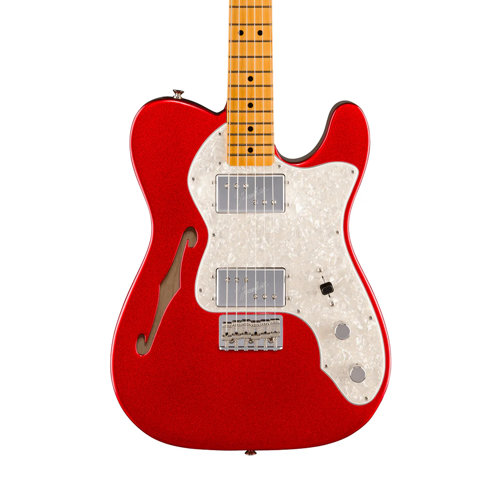 Fender American Vintage II 1972 Telecaster Thinline Maple Fingerboard - Candy Apple Red