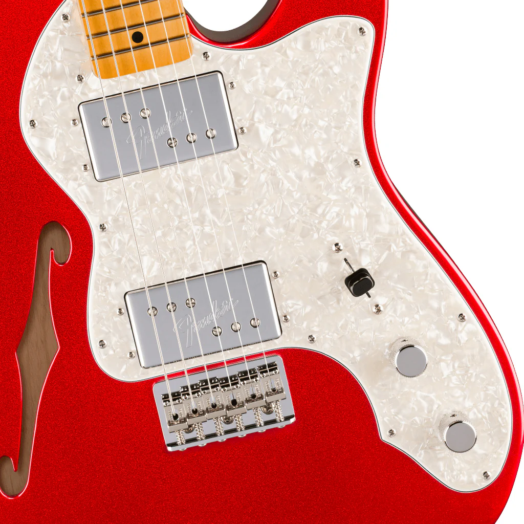 Fender American Vintage II 1972 Telecaster Thinline Maple Fingerboard - Candy Apple Red - Image 7