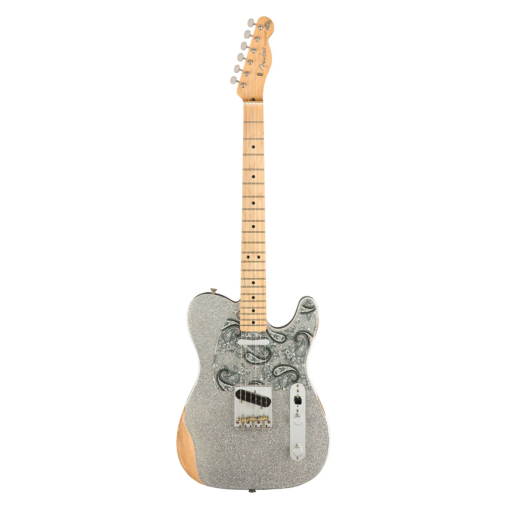 Fender - Brad Paisley Road Worn Telecaster®, Maple Fingerboard, Silver Sparkle - Image 2