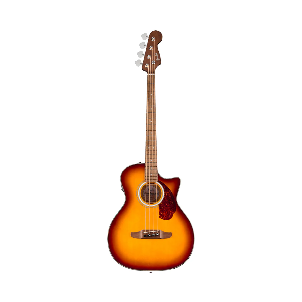 Fender California Deluxe Kingman CE Acoustic-Electric Bass - Honey Sunburst - Image 3