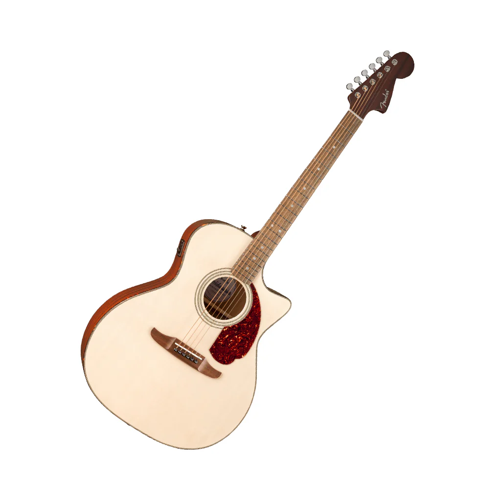 Fender California Deluxe Newporter CE Acoustic-Electric - White Blonde - Image 8