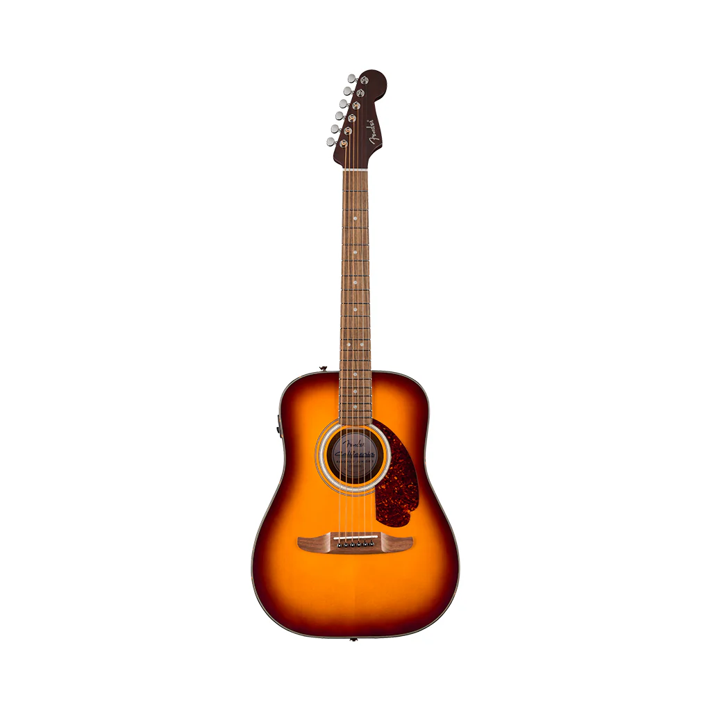 Fender California Deluxe Redondo Jr. E Acoustic-Electric - Honey Sunburst - Image 3