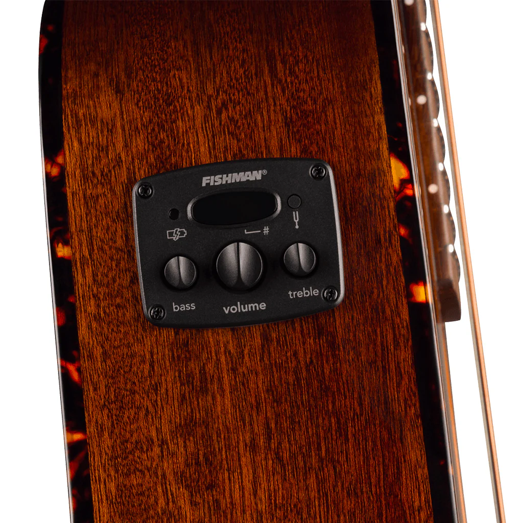 Fender California Deluxe Redondo Jr. E Acoustic-Electric - Honey Sunburst - Image 7