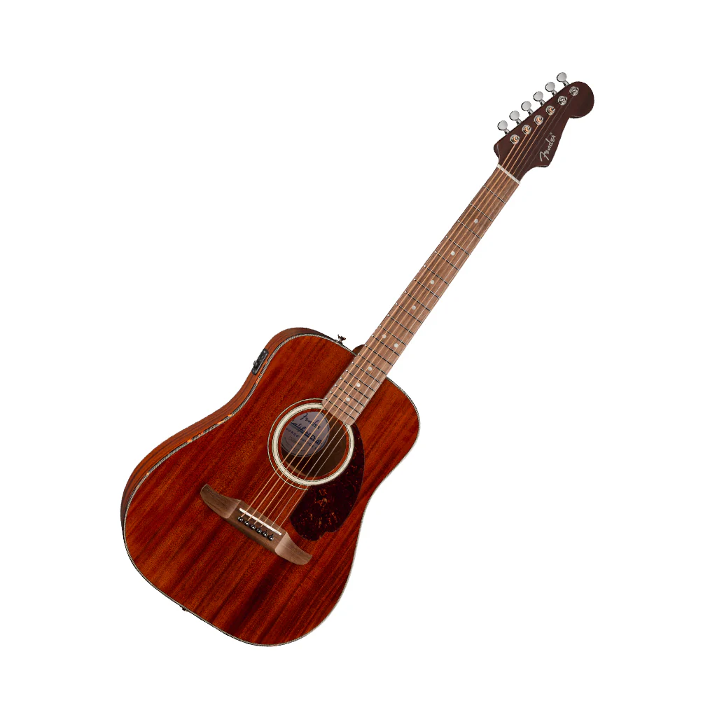 Fender California Deluxe Redondo Jr. E Mahogany Acoustic-Electric - Natural - Image 8