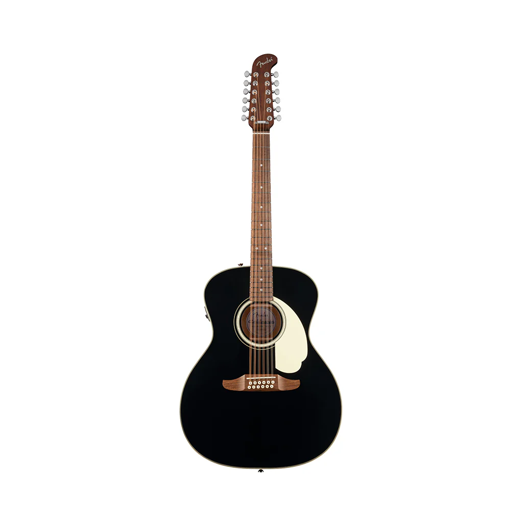 Fender California Deluxe Villager E 12-String Acoustic-Electric - Black - Image 3