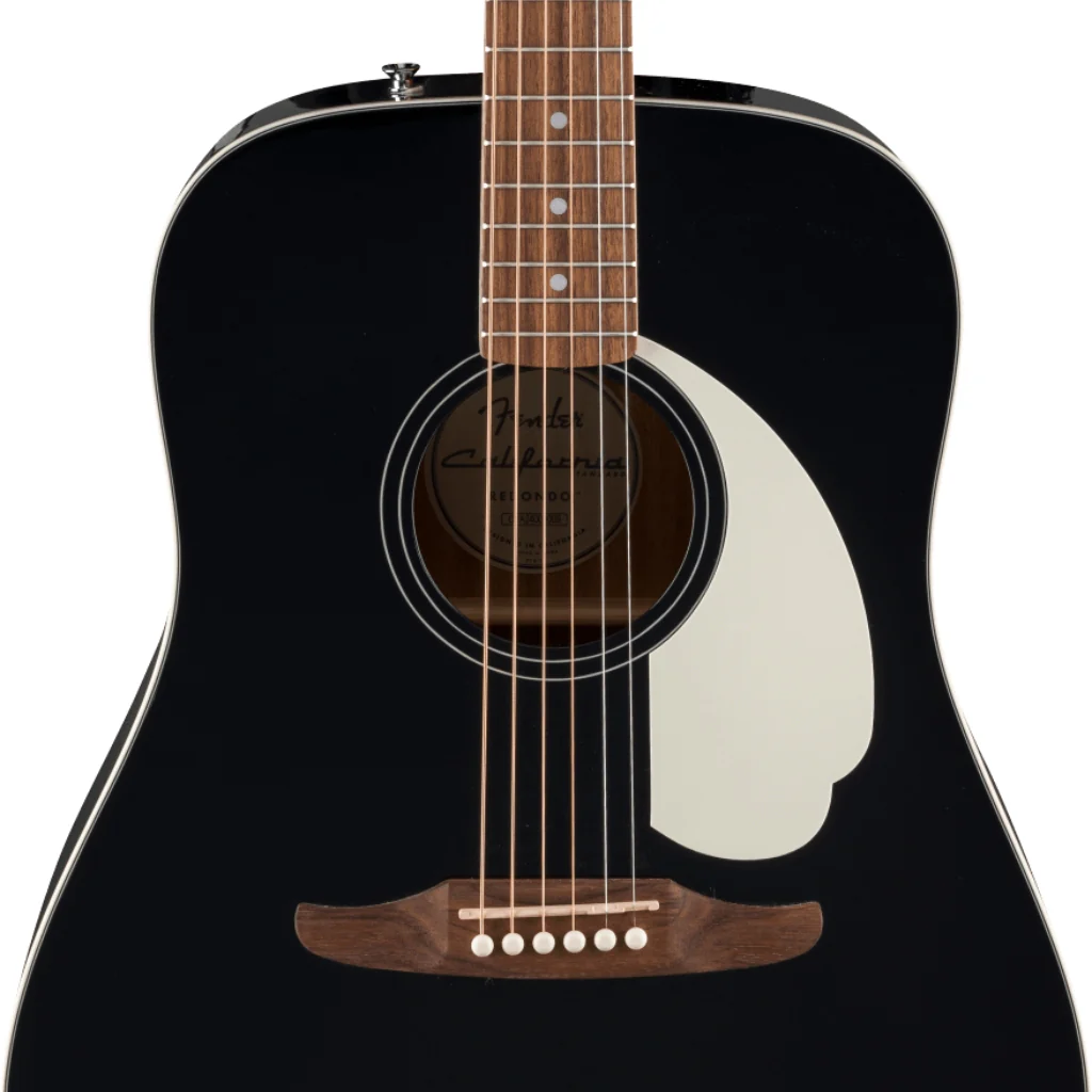 Fender California Standard Redondo Acoustic Guitar - Black, Spruce Top - Image 7