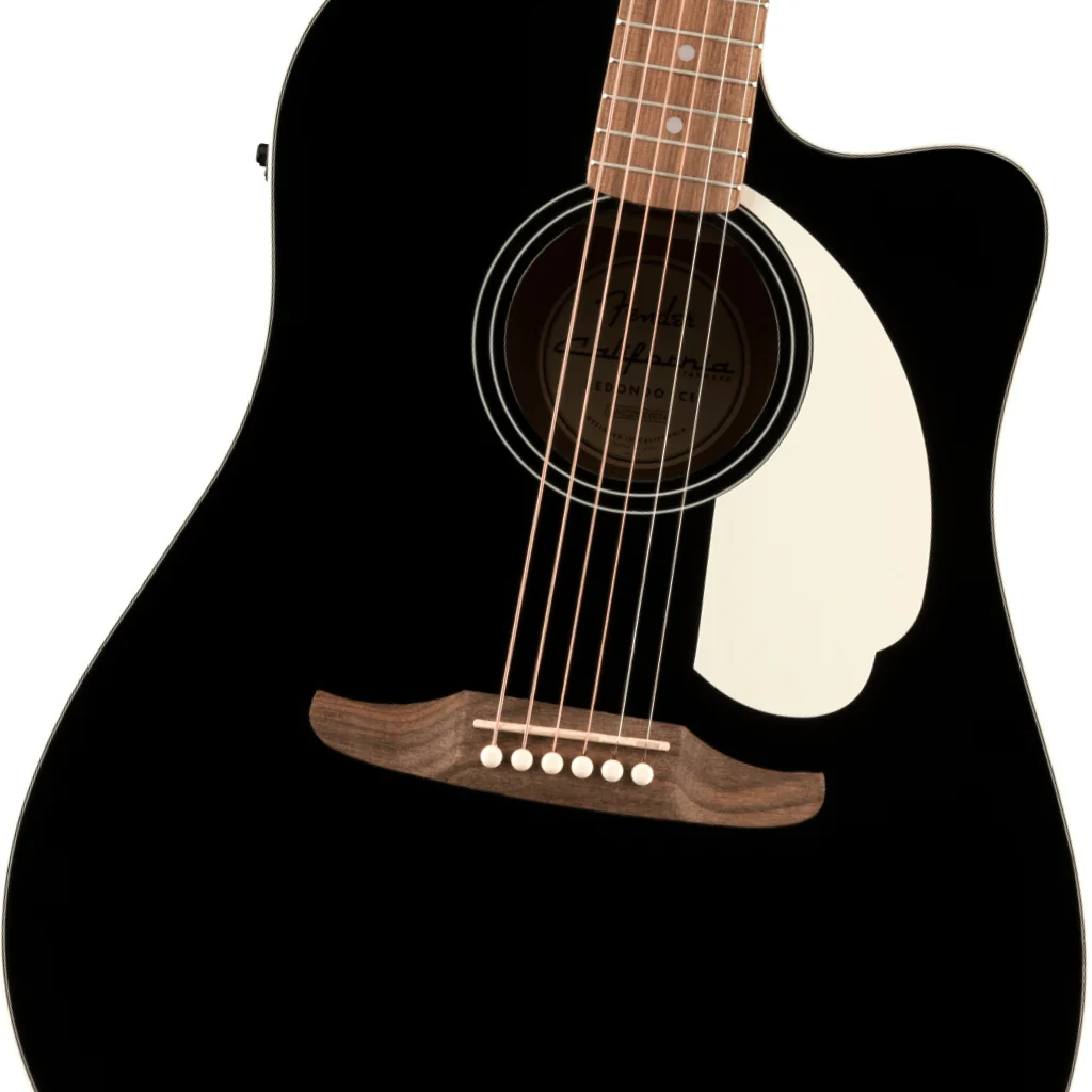 Fender California Standard Redondo CE Acoustic-Electric Guitar - Black, Spruce Top - Image 7