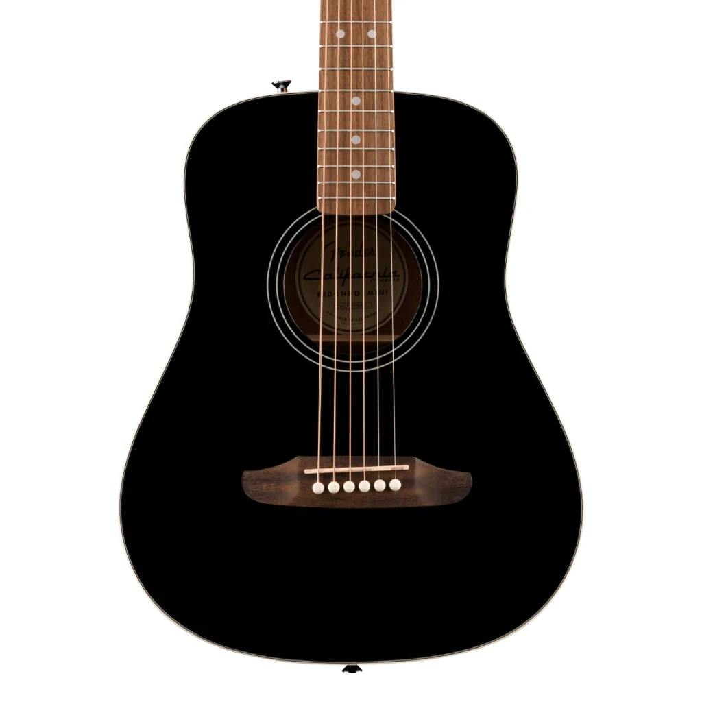 Fender California Standard Redondo Mini Acoustic Guitar with Bag - Black