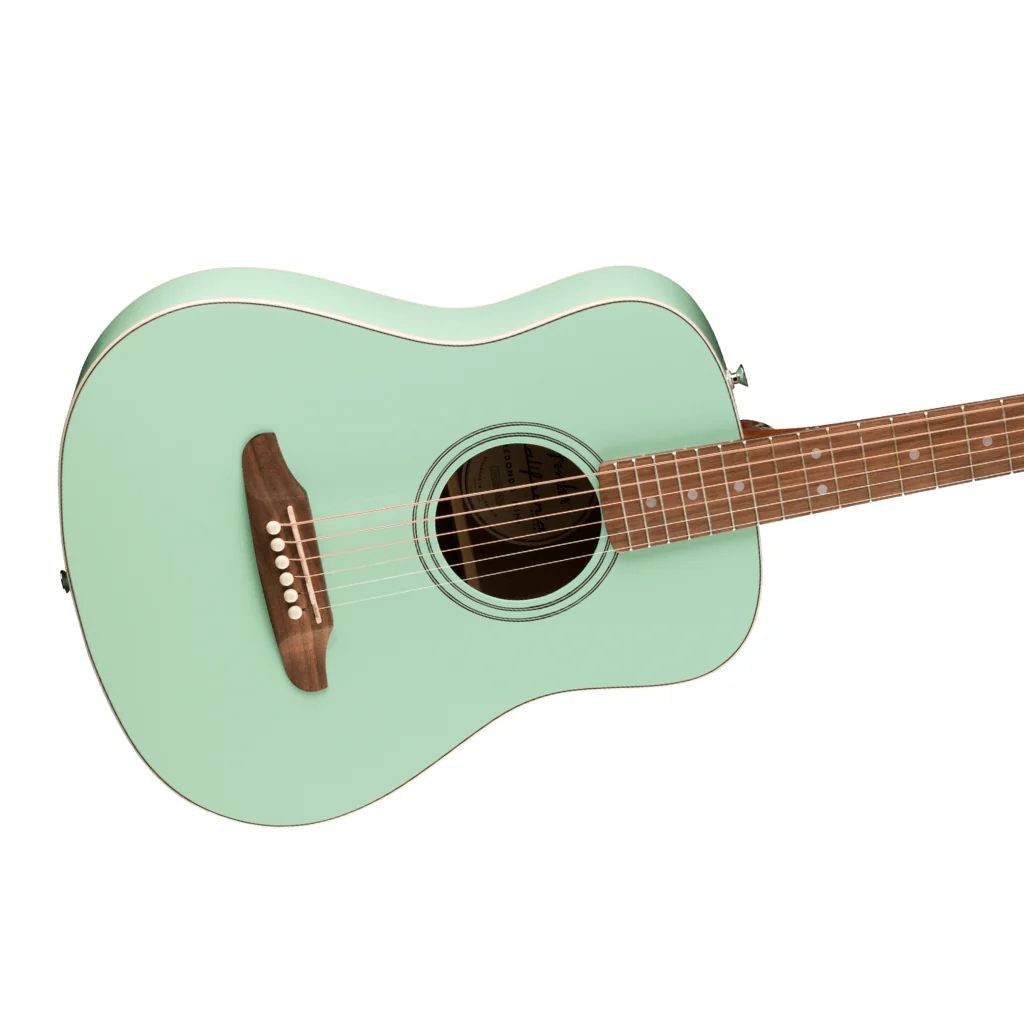 Fender California Standard Redondo Mini Acoustic Guitar with Bag - Surf Green, Spruce Top - Image 8