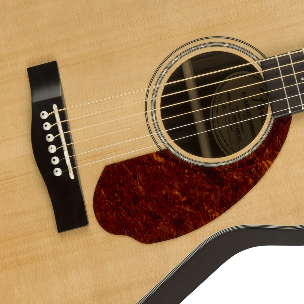 Fender CC-140SCE Concert Acoustic-Electric Guitar - Natural - Image 6