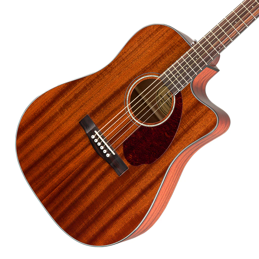 Fender CD-140SCE Dreadnought - Mahogany w/ Case - Image 4