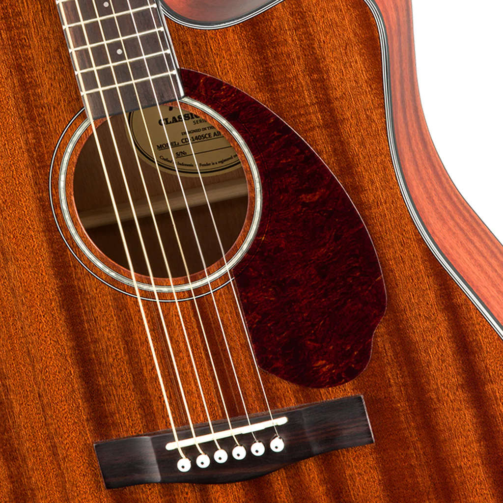 Fender CD-140SCE Dreadnought - Mahogany w/ Case - Image 5