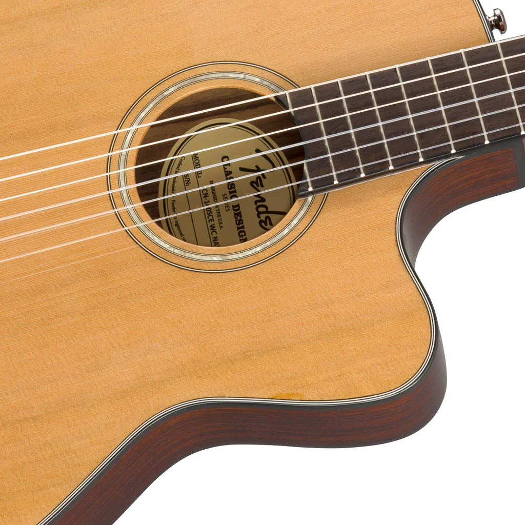 Fender CN-140SCE Nylon - Natural - Image 7