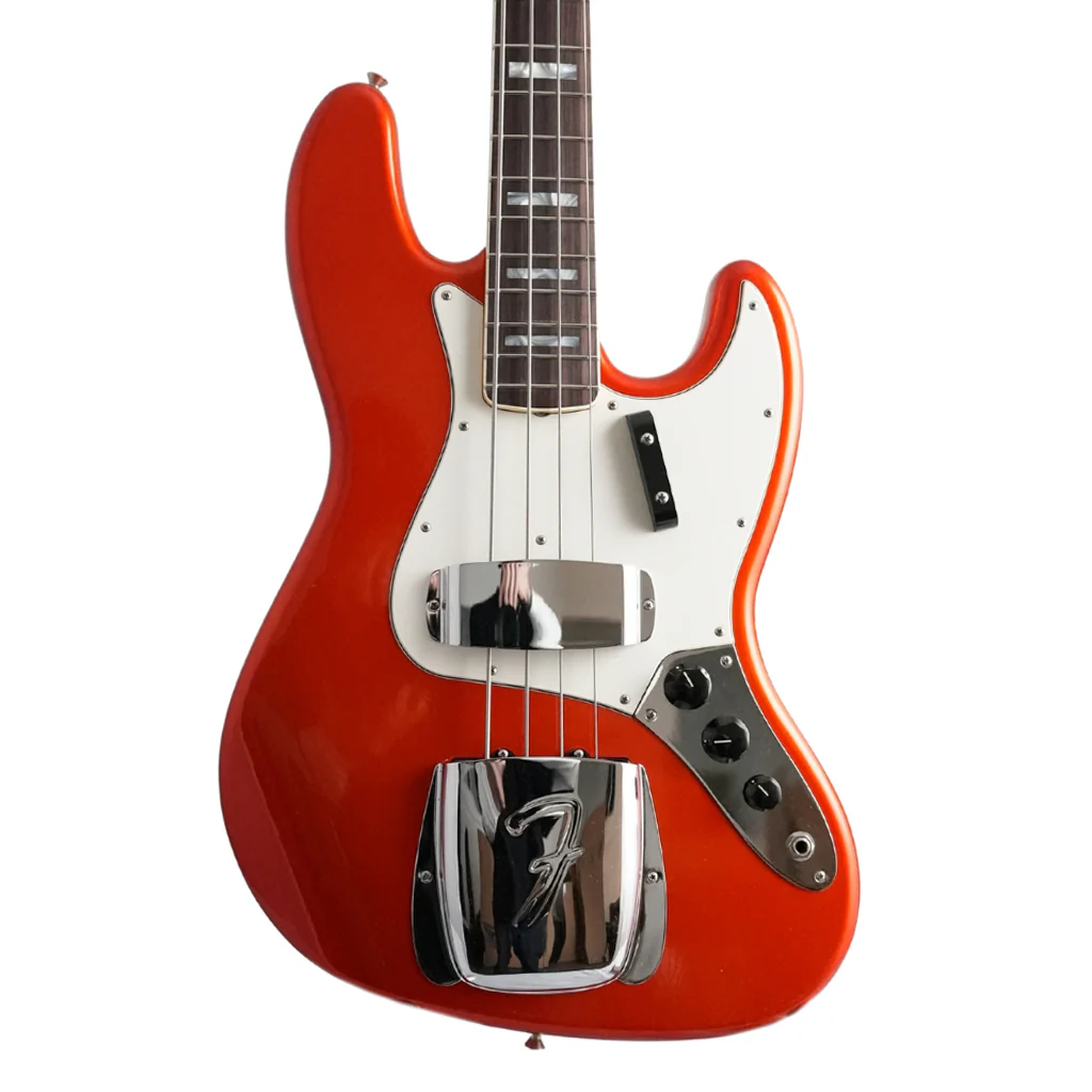 Fender Custom Shop 1966 Jazz Bass Deluxe Closet Classic - Candy Tangerine - Image 2