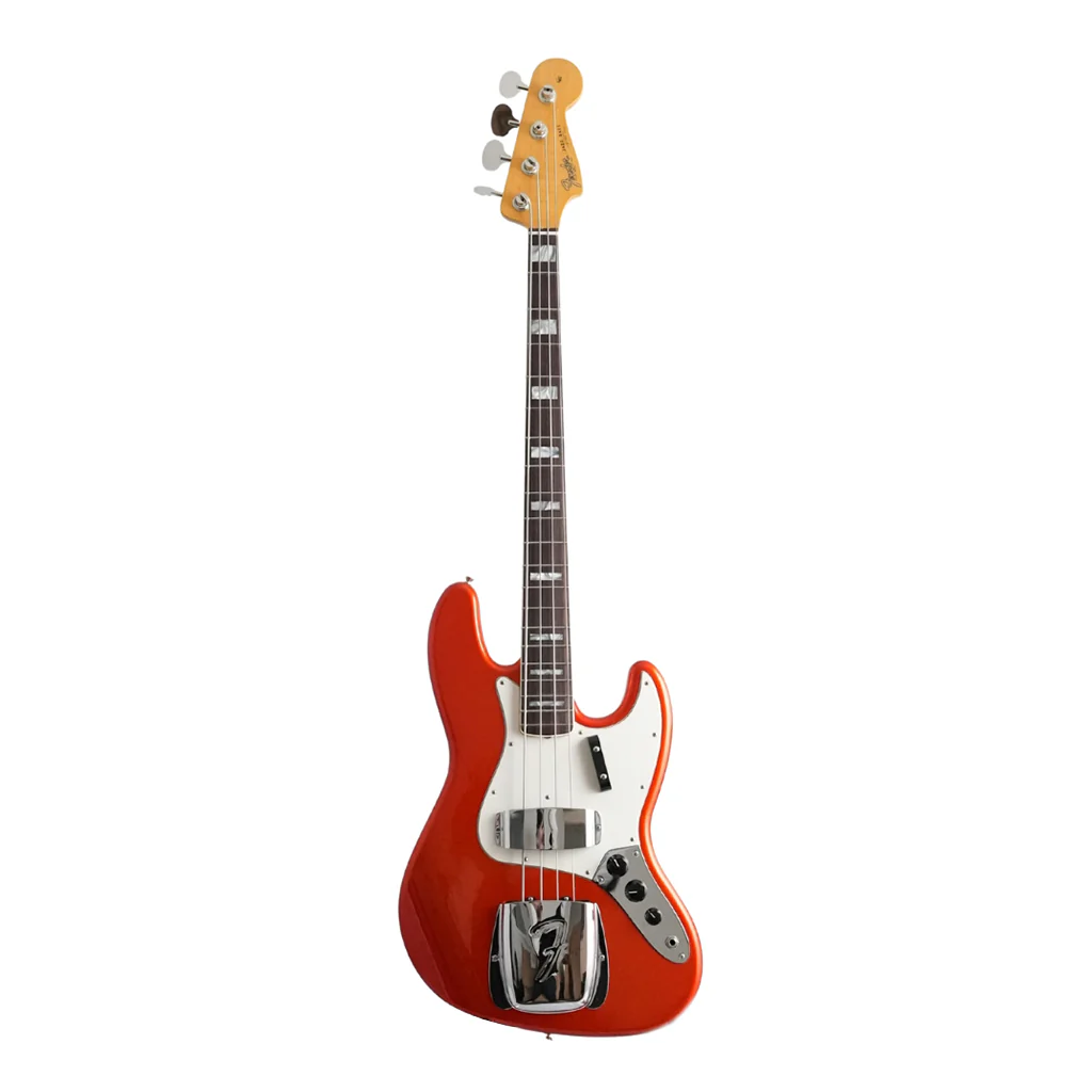 Fender Custom Shop 1966 Jazz Bass Deluxe Closet Classic - Candy Tangerine - Image 3