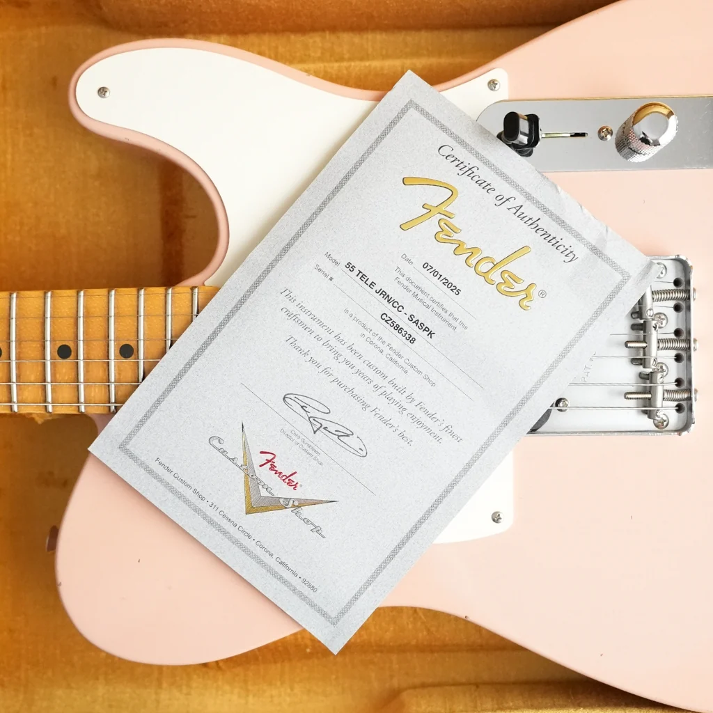 Fender Custom Shop '55 Telecaster Journeyman Relic Electric Guitar - Shell Pink - Image 8