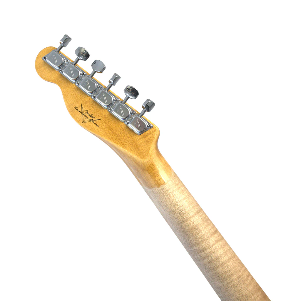 Fender Custom Shop 70s Telecaster Thinline Roadworn Journeyman Electric Guitar - Aged Olympic White - Image 7