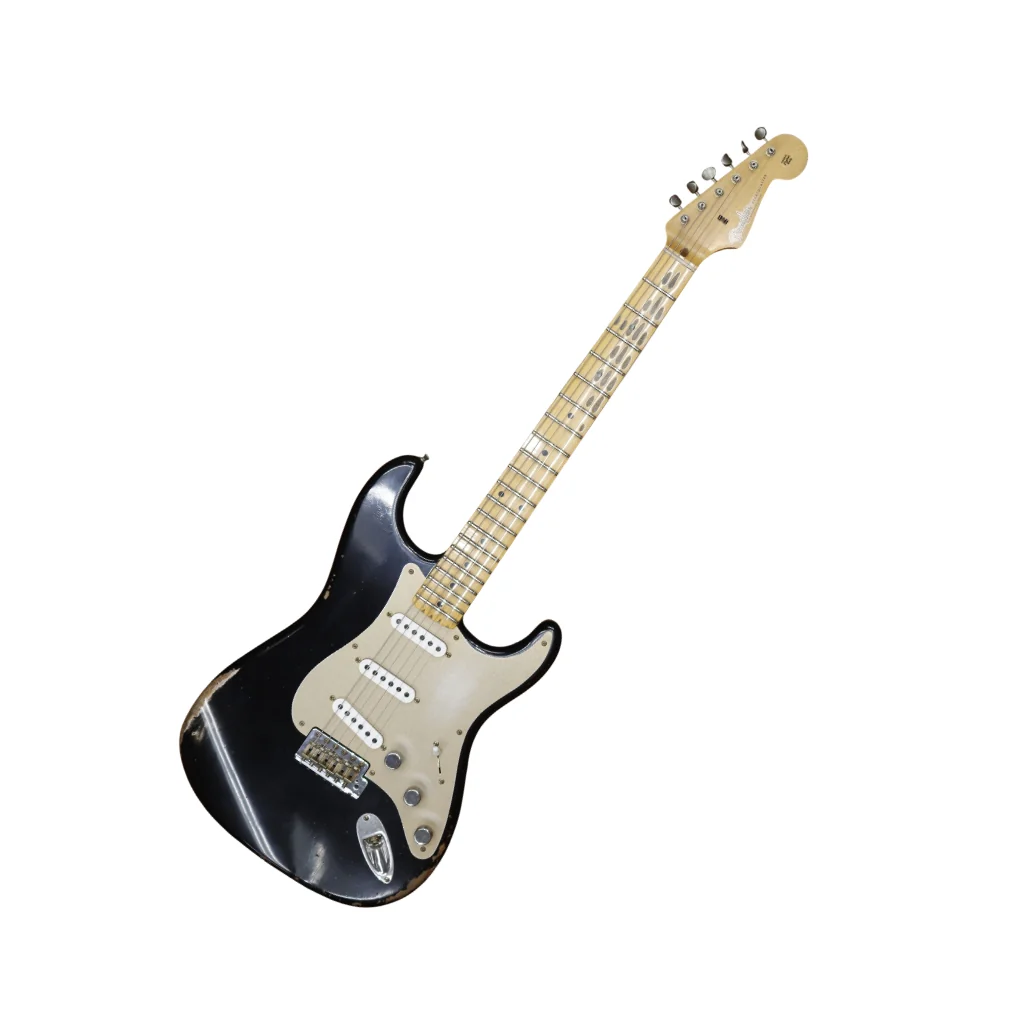 Fender Custom Shop B6 50s Stratocaster Relic Limited Edition Electric Guitar - Aged Black - Image 7