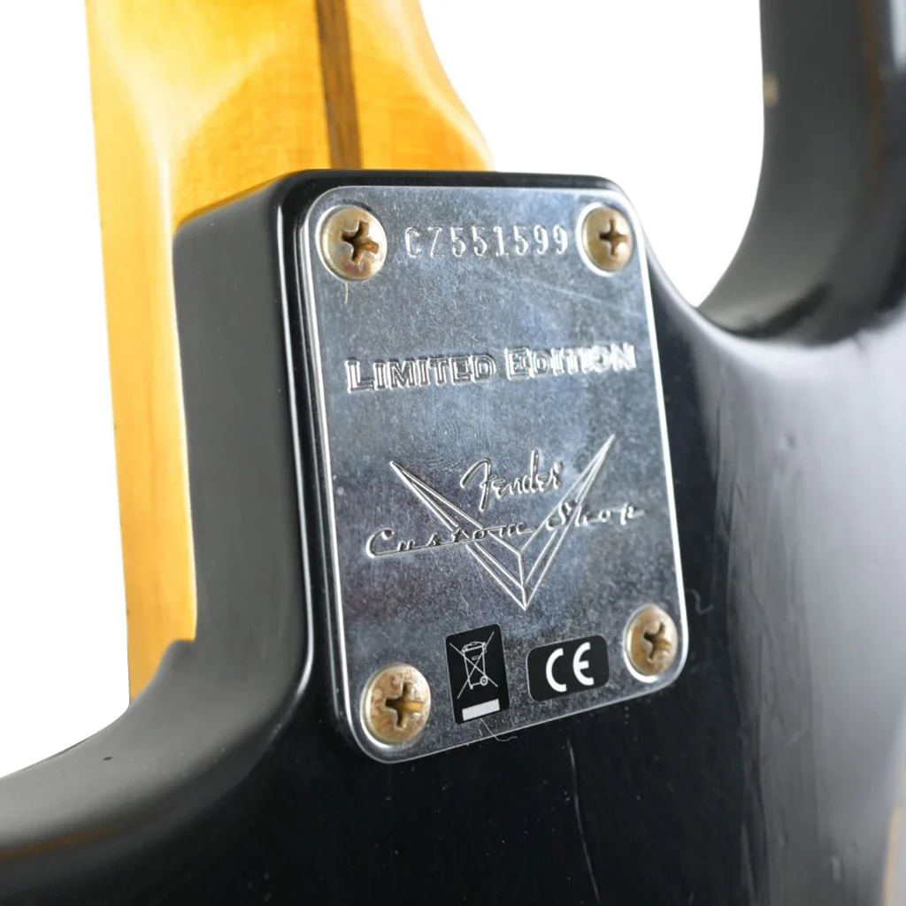 Fender Custom Shop Limited Edition Poblano II Stratocaster® Relic® - Maple Fingerboard - Aged Black - Image 6
