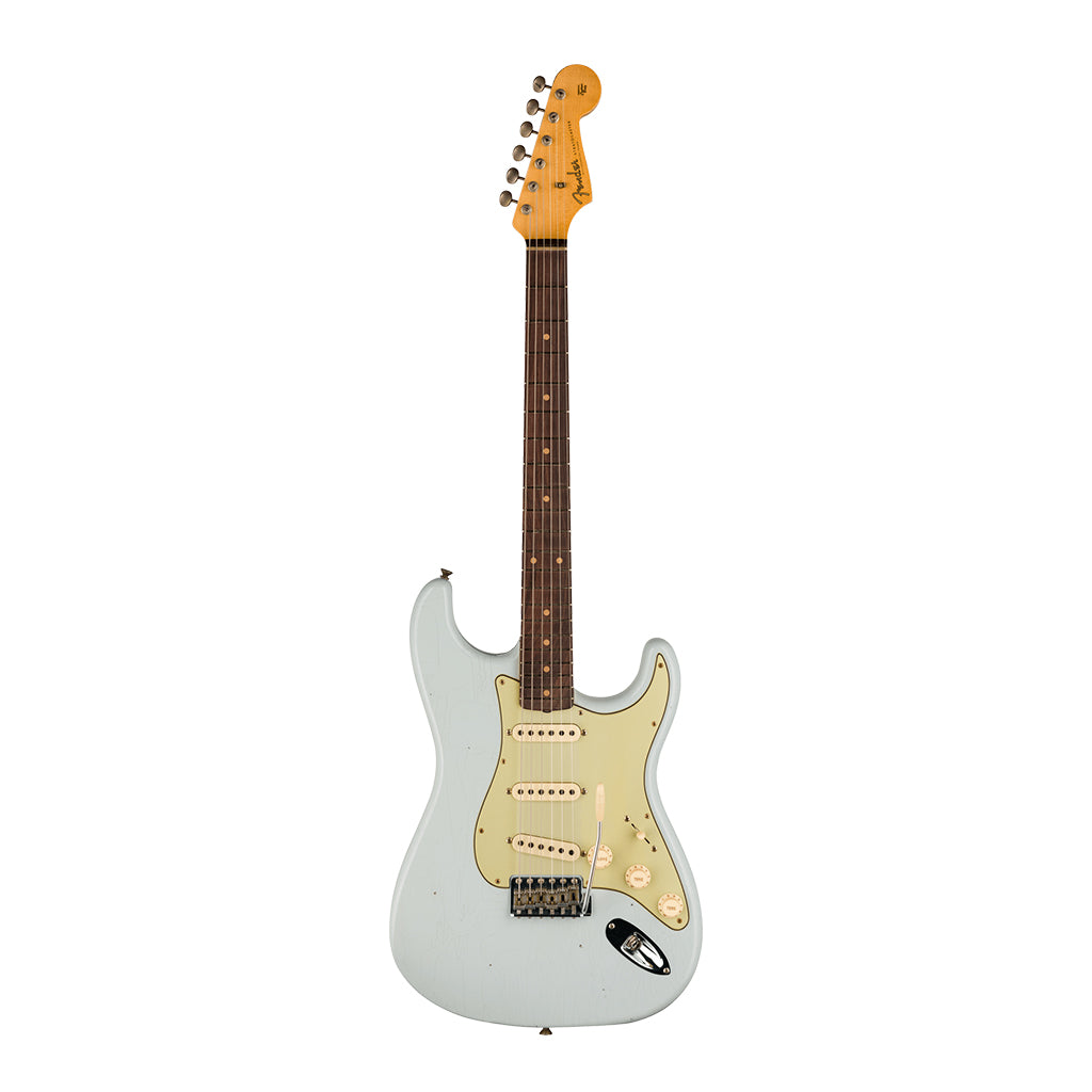 Fender Custom Shop Time Machine 59 Stratocaster Journeyman Relic Super Faded Aged Sonic Blue - Image 2