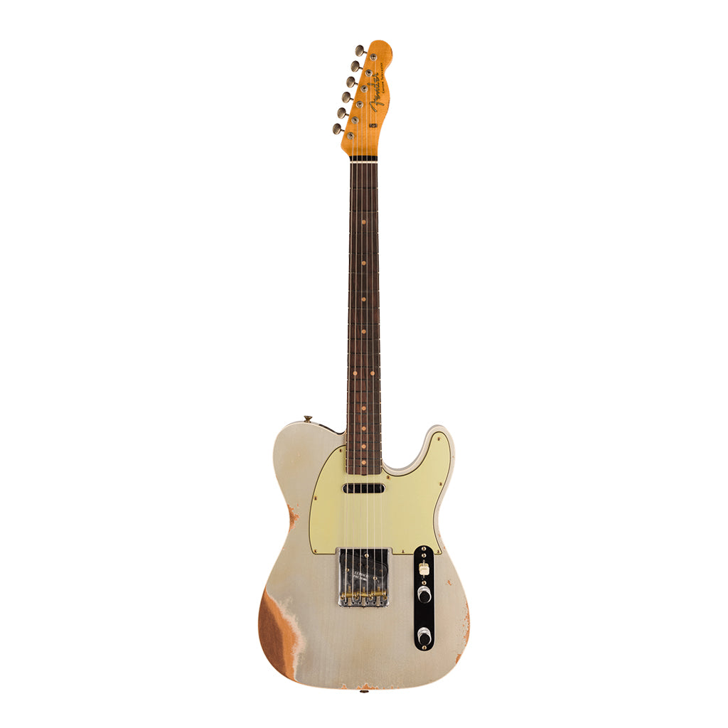 Fender Custom Shop Time Machine '60 Tele Custom - Heavy Relic, Aged Inca Silver - Image 2