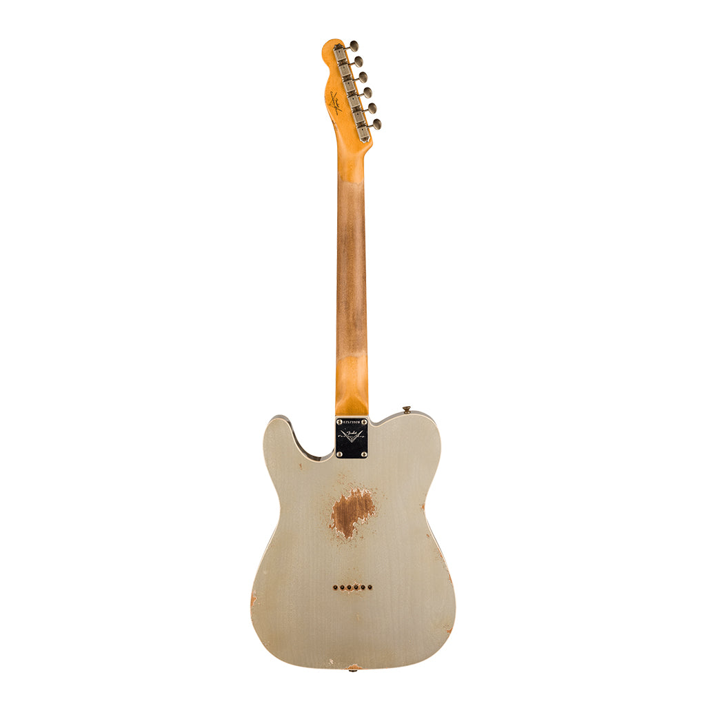 Fender Custom Shop Time Machine '60 Tele Custom - Heavy Relic, Aged Inca Silver - Image 3