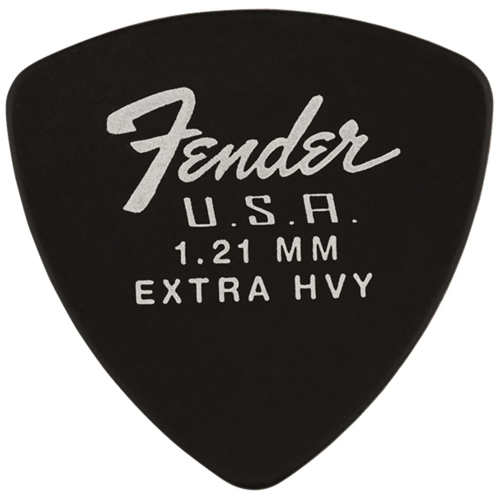 Fender Dura-Tone Delrin Pick, 346-Shape - Black (12)