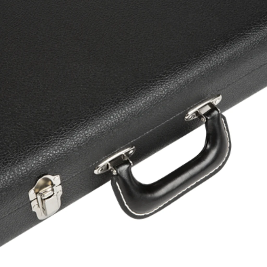 Fender G&G Deluxe Strat/Tele Hardshell Case - Left Handed, Black with Orange Plush Interior - Image 3