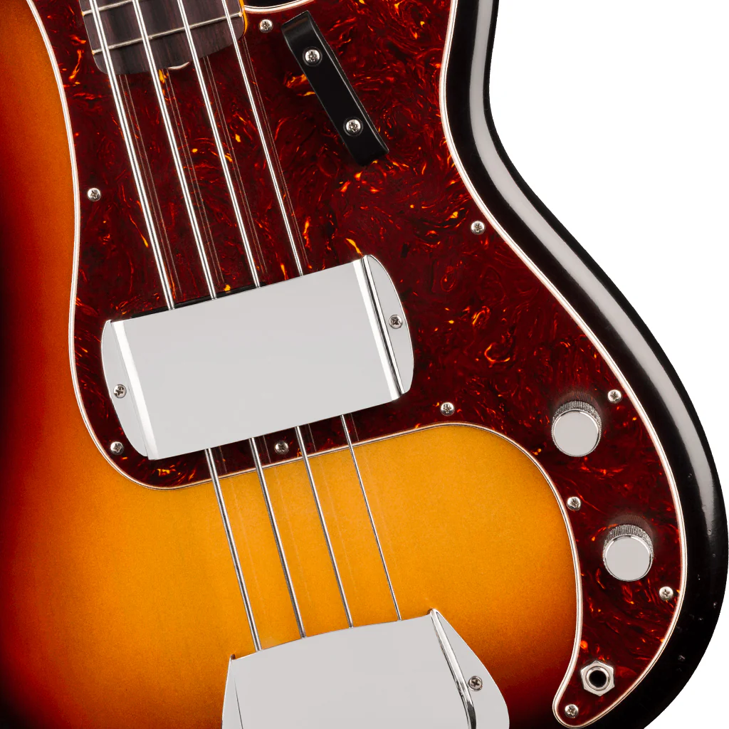 Fender James Jamerson 1962 Precision Bass Rosewood Fingerboard - 3-Tone Sunburst - Image 7
