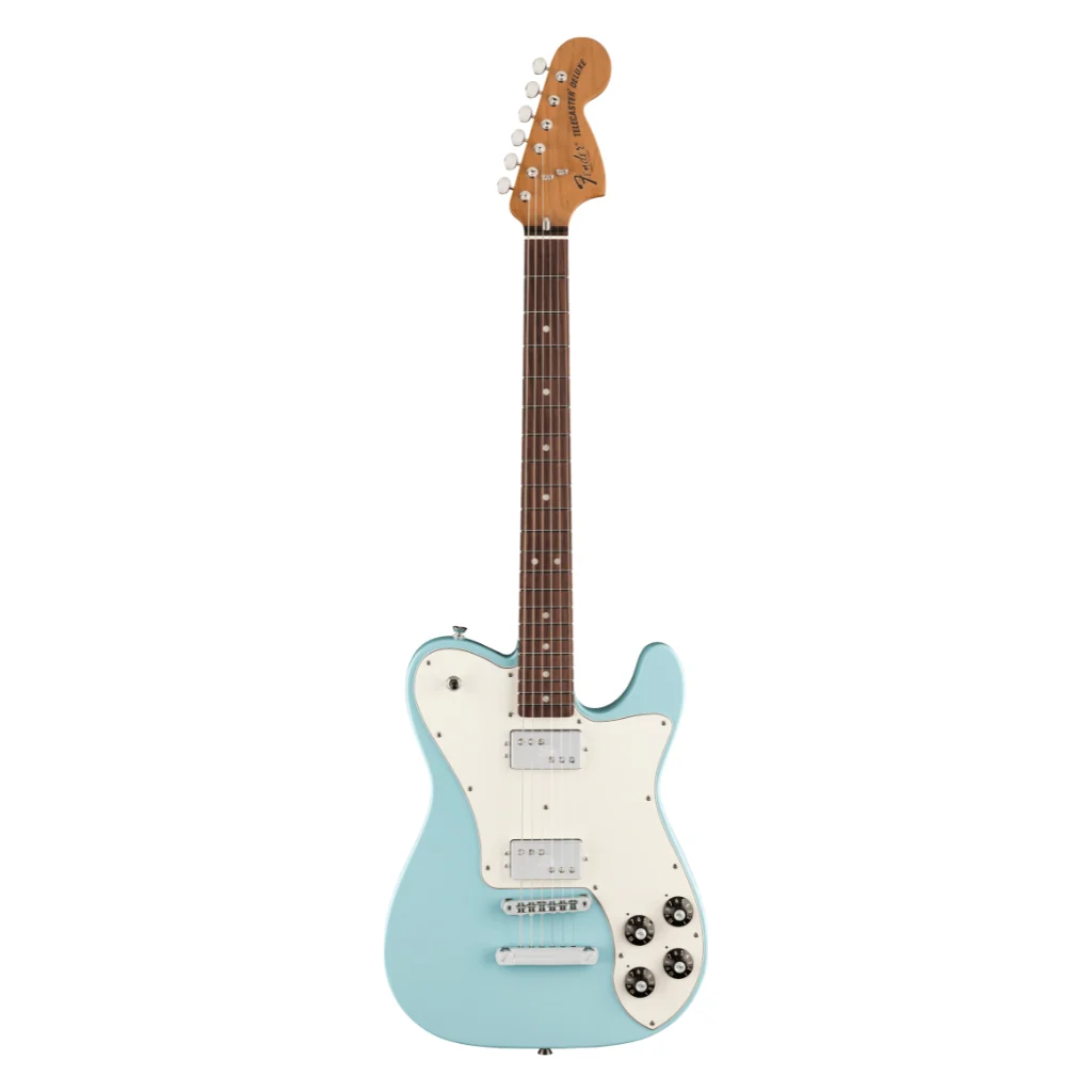 Fender Kingfish Delta Day Telecaster Deluxe Electric Guitar - Daphne Blue - Image 3