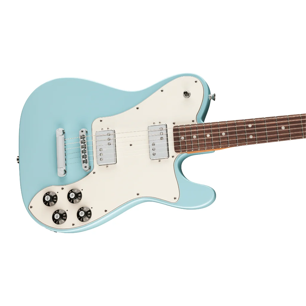 Fender Kingfish Delta Day Telecaster Deluxe Electric Guitar - Daphne Blue - Image 8