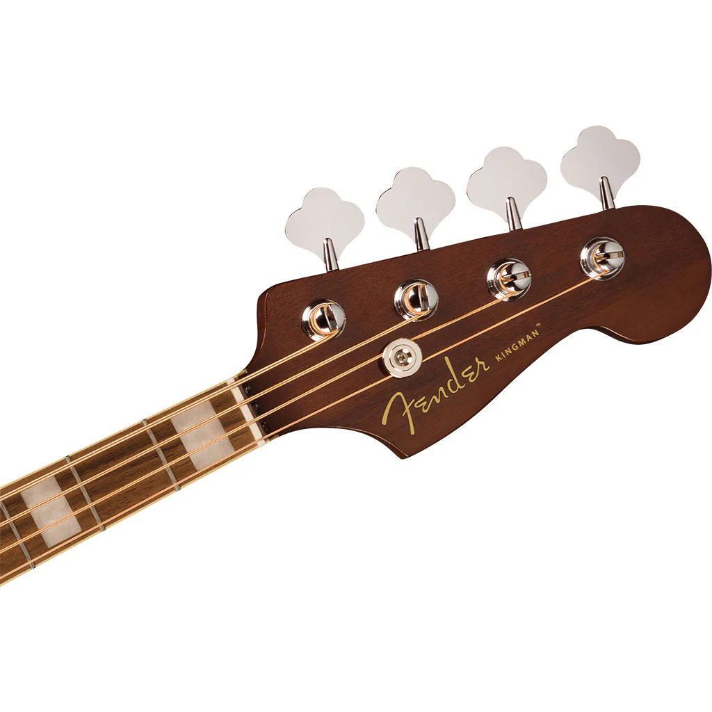 Fender Kingman™ Bass, Walnut Fingerboard, Black Pickguard, Shaded Edge Burst - Image 5