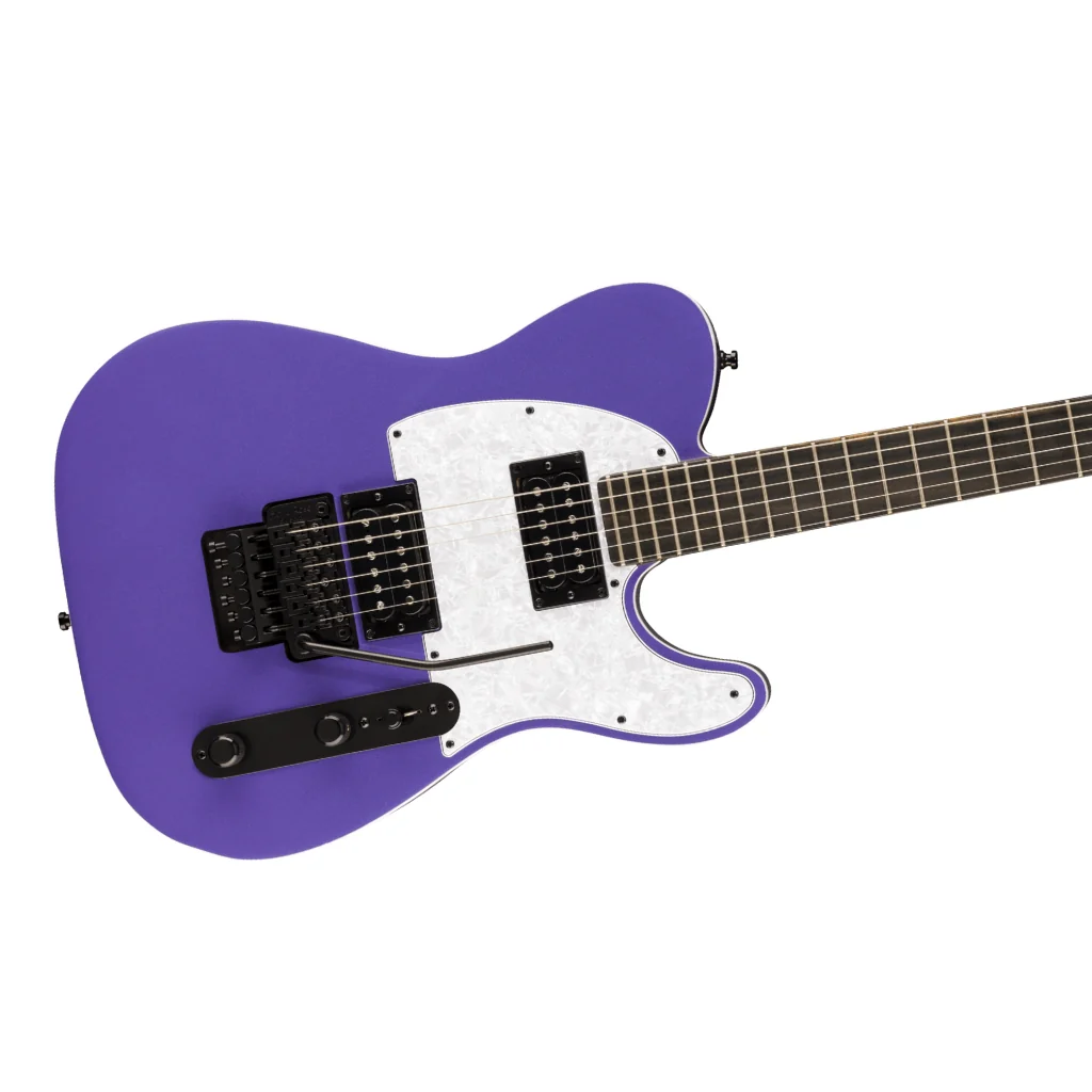 Fender Limited Edition Player Fusion Telecaster HH Floyd Rose Electric Guitar - Aura Metallic, Ebony Fingerboard - Image 8