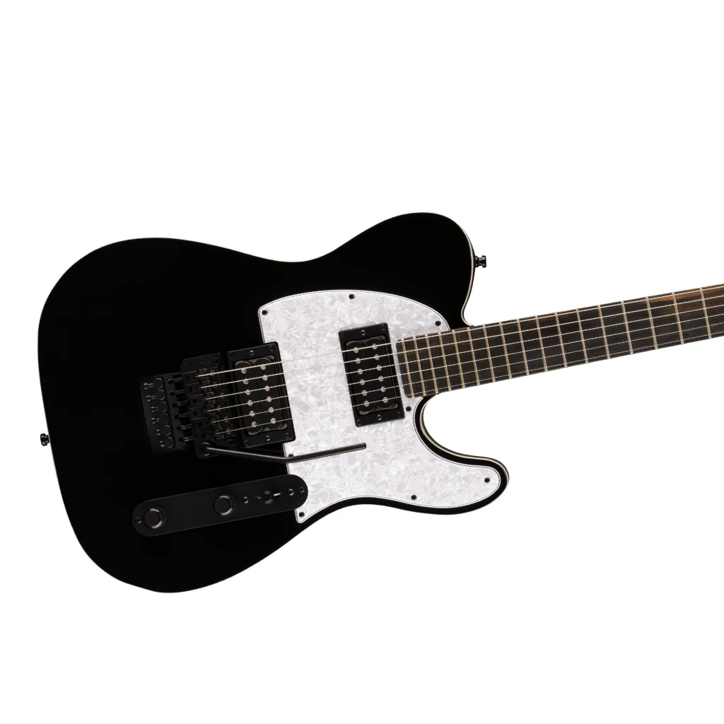 Fender Limited Edition Player Fusion Telecaster HH Floyd Rose Electric Guitar - Black, Ebony Fingerboard - Image 8