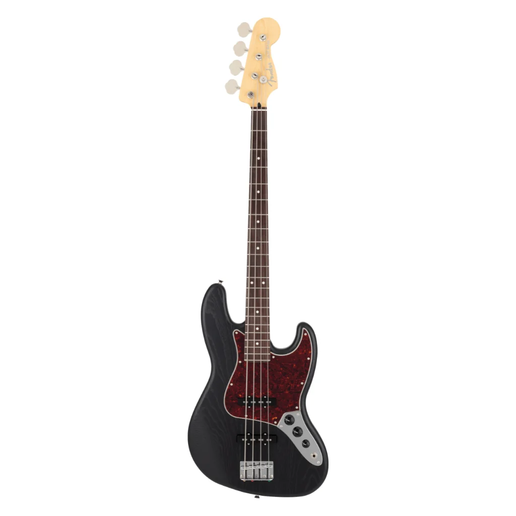 Fender Made in Japan Limited Jazz Bass Raw - Ash Black - Image 3