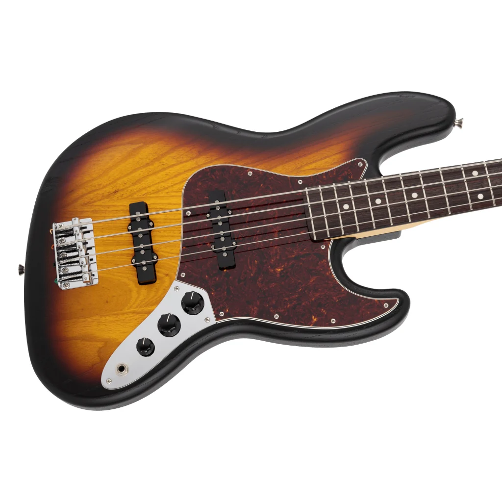 Fender Made in Japan Limited Raw Ash Jazz Bass - 3 Color Sunburst, Rosewood Fingerboard - Image 8