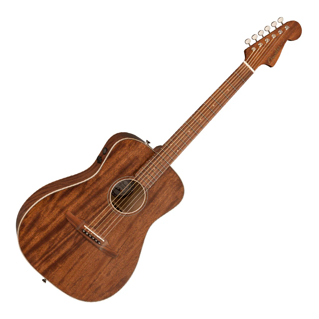 Fender Malibu Special with Bag, All Mahogany, Pau Ferro Fingerboard, Natural - Image 7