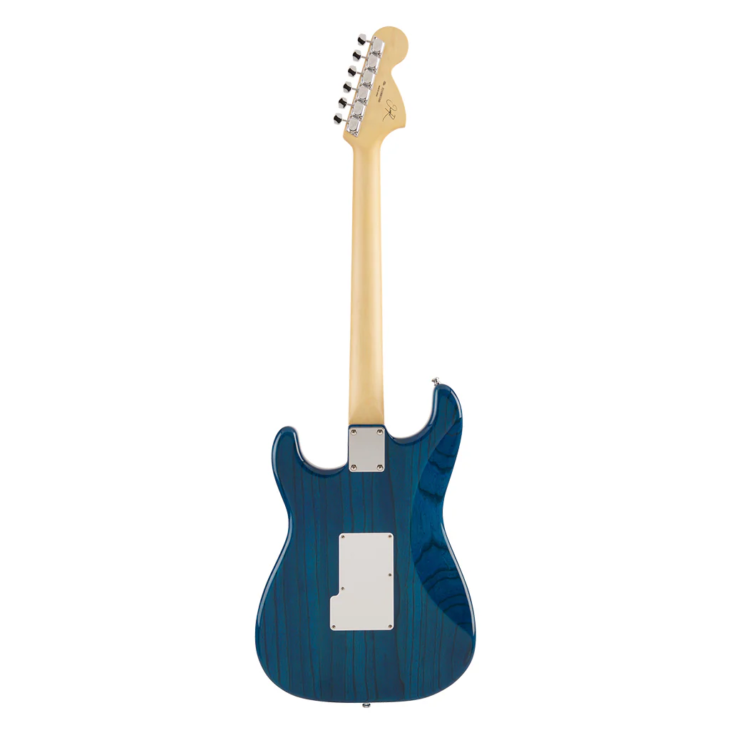 Fender Michiya Haruhata Stratocaster®, Rosewood Fingerboard, Caribbean Blue Transparent - Image 3