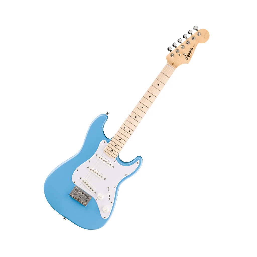 Fender Mini Stratocaster Maple Fingerboard w/White Pickguard - California Blue - Image 8