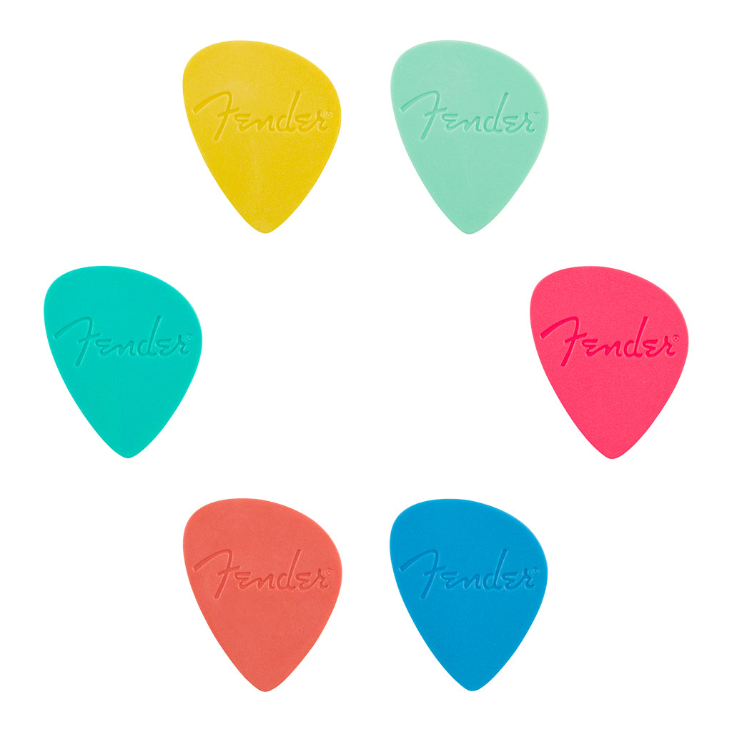 Fender Offset Multi Color Picks 6 Pack - Image 2