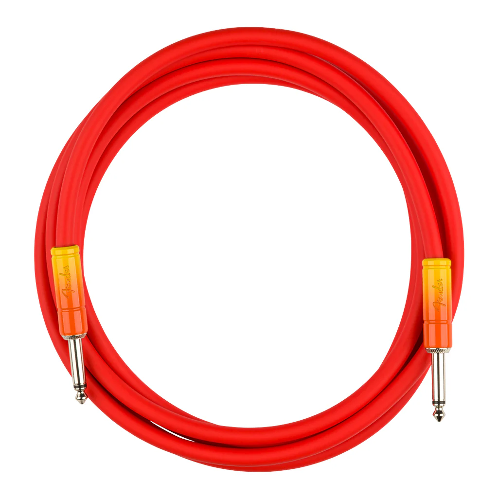 Fender Ombré Instrument Cable, Straight/Straight, 10', Tequila Sunrise - Image 2