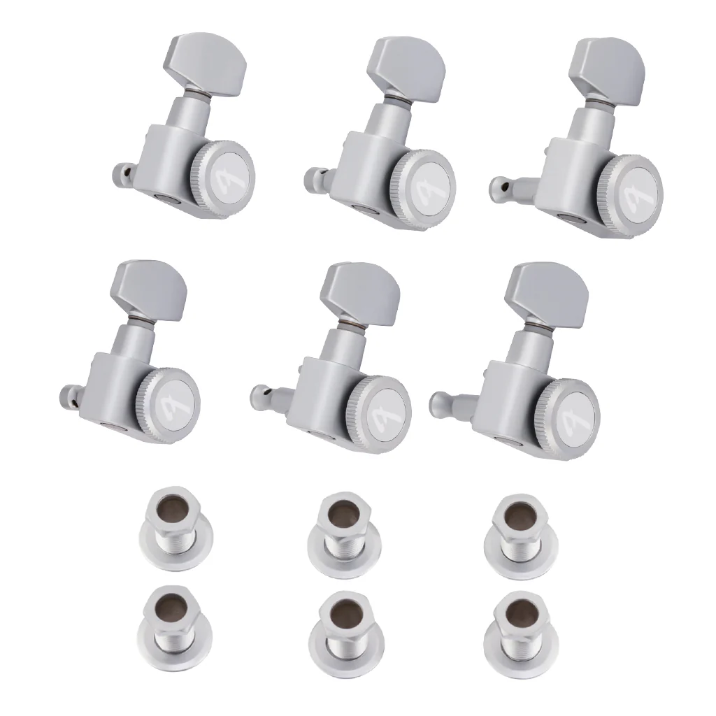Fender Parts - Tuning Key - Schaller Locking Brushed Chrome Set