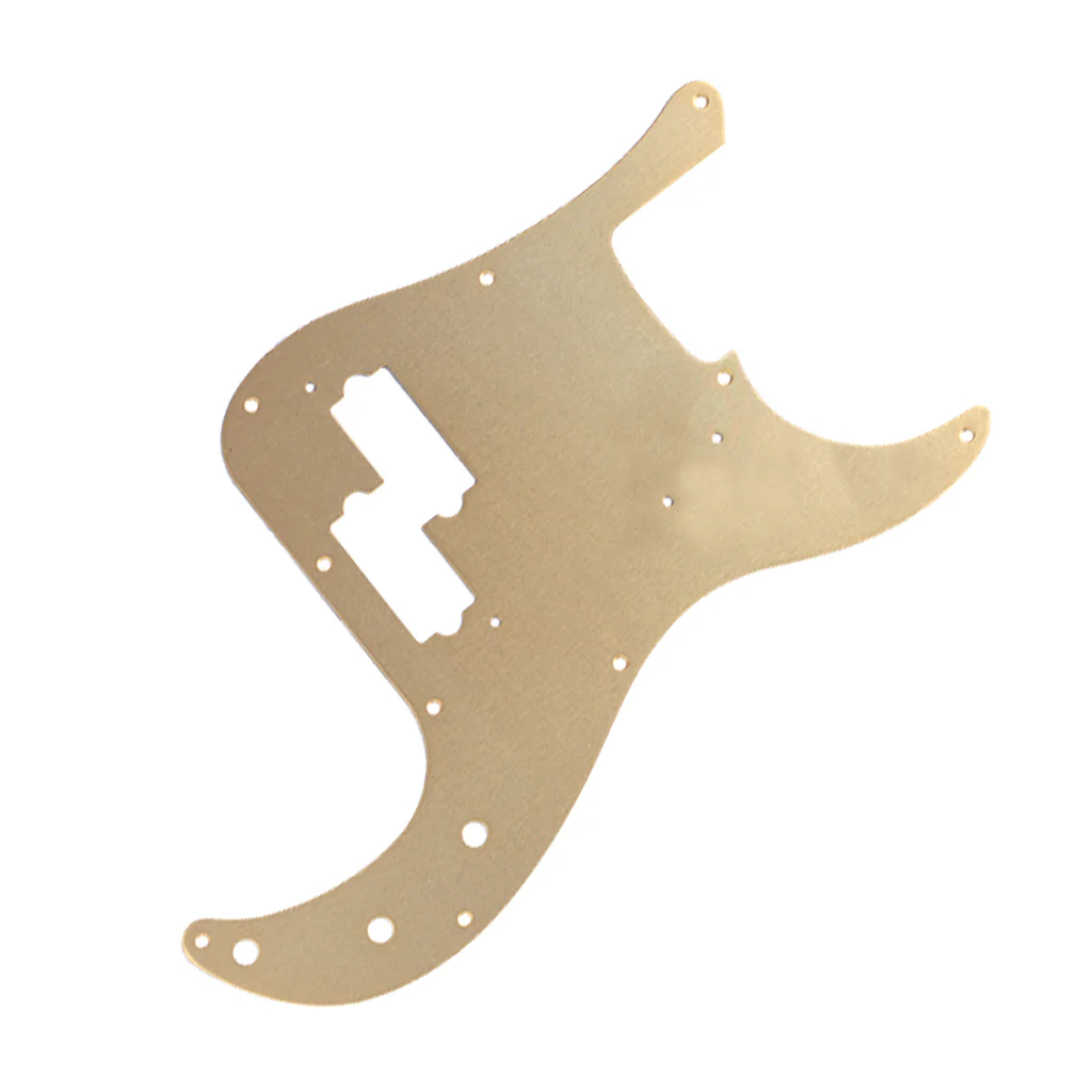 Fender - Pickguard, '57 Precision Bass®, 10-Hole Mount, Gold Anodized, 1-Ply
