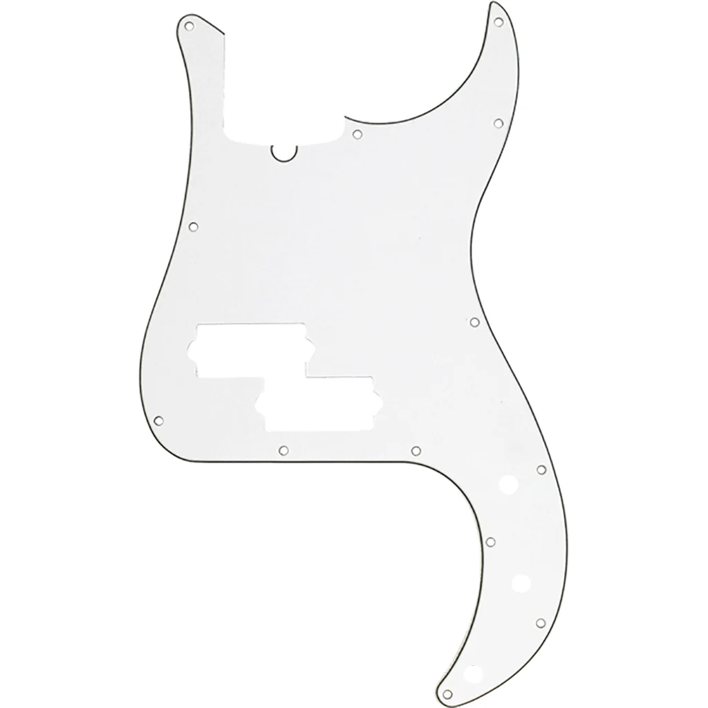 Fender - Pickguard, Precision Bass®, 13-Hole Mount (with Truss Rod Notch), Parchment, 3-Ply