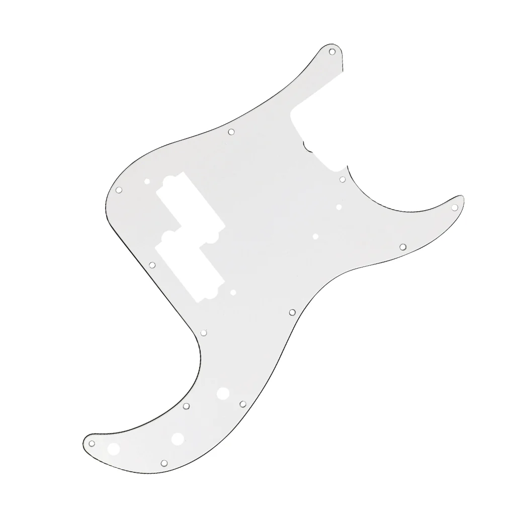 Fender - Pickguard, Precision Bass® 13-Hole Vintage Mount (with Truss Rod Notch), White, 3-Ply