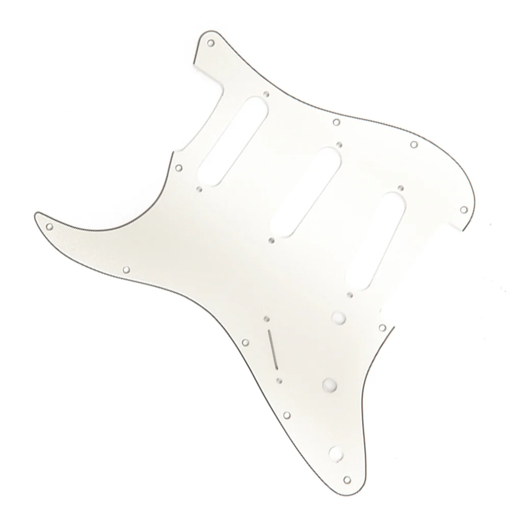 Fender - Pickguard, Stratocaster® S/S/S (Left Hand), 11-Hole Mount, Parchment, 3-Ply